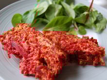 Flan de betteraves et radis noir