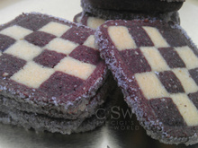 Sablés diamants au chocolat et à la vanille