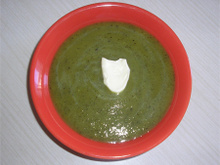 Soupe glacée de courgettes