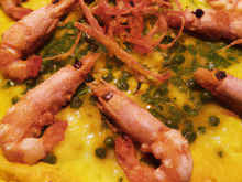 Œuf mimosa aux crevettes