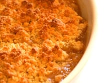 Crumble pommes/nectarines caramélisées