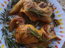 Chapon au magret fumé et romarin