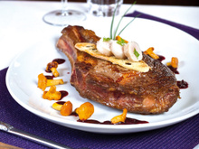 Côte de bœuf aux girolles