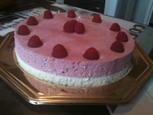 Bavarois framboise chocolat blanc noix de coco