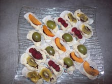 Sushi aux fruits frais