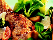 Salade caesar au lapin