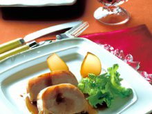 Travers de porc caramélisés à l'infusion de chicorée