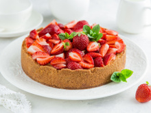Cheesecake aux fraises maison
