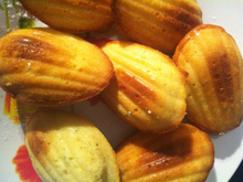 Madeleines citron vert et miel
