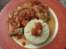 Roussette ou saumonette à la provençale