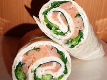 Wraps chèvre et saumon