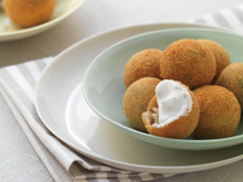 Croquettes de pommes de terre panées au Boursin cuisine au roquefort