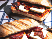 Panini au chorizo et chèvre
