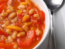 Haricots de Soissons à la tomate et à l'ail