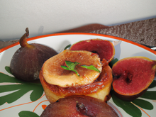 Moelleux aux pommes cannelle, cœur de figues