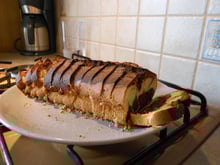 Gâteau marbré au chocolat au lait