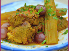 Tajine d'agneau aux cardons