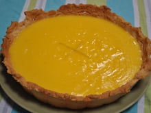Tarte feuilletée à la crème de citron et d'amande