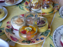 Verrines mousse au chocolat-fraises