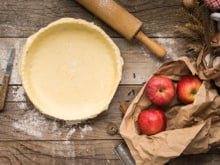 La pâte brisée à l'huile d'olive et à la purée d'amandes