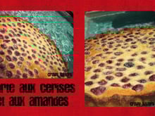 Tarte aux cerises et aux amandes