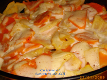 Gratin de patates douces et céleri