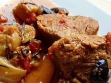 Veau aux citrons confits et aux olives