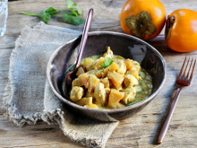 Curry de poulet au Kaki Ribera del Xúquer AOP