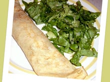 Crêpe à la béchamel jambon-champignons-fromage