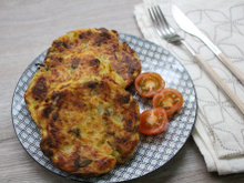 Rösti pommes de terre et poireaux