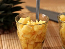 Tartare d'ananas aux épices de Noël