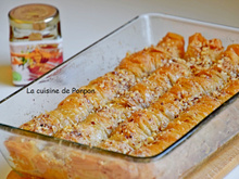 Baklava rolls aux amandes et miel du Maroc