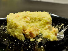 Risotto au poireau et au saumon
