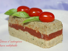 Gâteau d'aubergines façon millefeuille