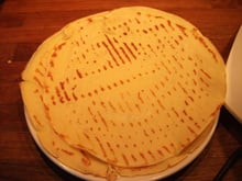 Pâte à crêpes au sucre vanillé