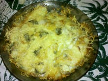 Gratin de pommes de terre au lard