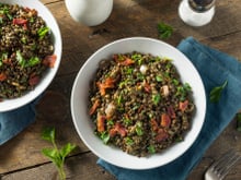 Lentilles aux lardons au Cookeo