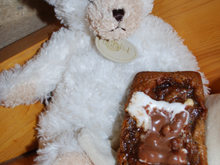 Fondants au chocolat au lait et cœur d'ourson guimauve