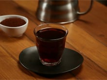 Café glacé au sirop d'orgeat