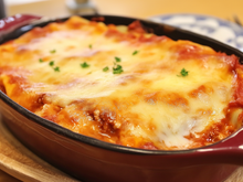 Lasagnes, sauce bolognaise et jambon