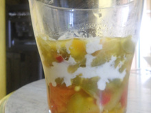 Verrine duo de poivrons