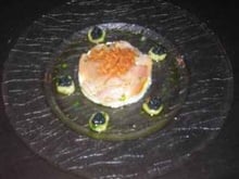 Eventail de Hareng fumé, pomme de terre écrasées et crème aigrelette