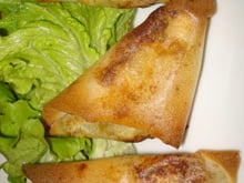 Samoussas de courgettes bacon