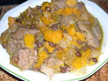 Tajine d'agneau au potimaron et épices