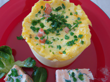 Flan de homard et sa crème d'estragon maison