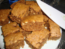 Brownie au chocolat et aux cacahuètes
