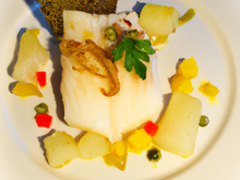 Filet de Cabillaud pané aux poireaux