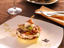 Parmentier de poisson aux 3 champignons et Vouvray