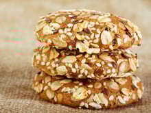 Sablé au sésame, avoine et  lin