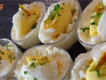 Petites verrines façon œuf mimosa